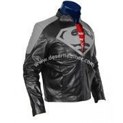 Marvelous Superman Black Jacket | Superman Black And Grey Leather Jack